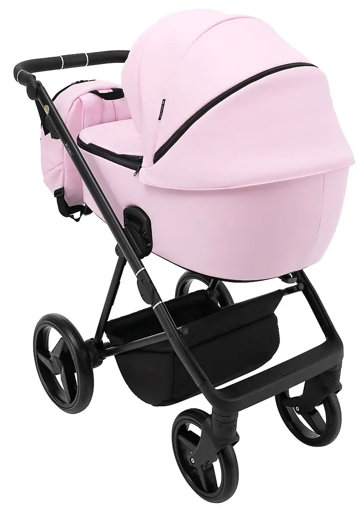 Детская коляска 2 в 1 Adamex Blanc Eco SA-16 розовый